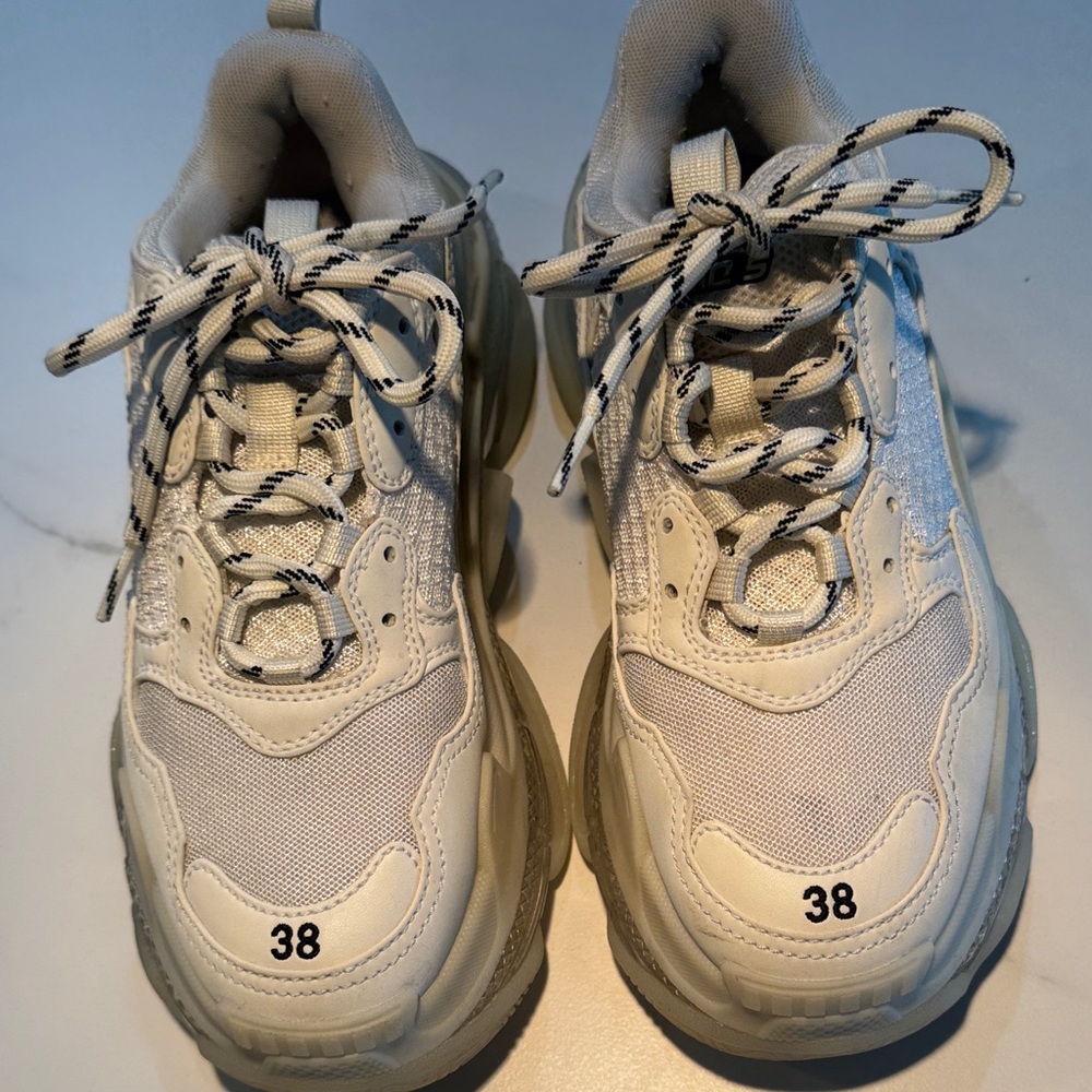 Balenciaga Triple S Women's Cream Sneakers